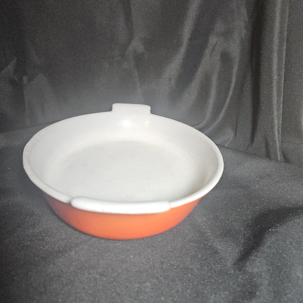 Vintage Prizer Ware flame orange cast iron enamel Oval baking dish - Picture 3 of 14